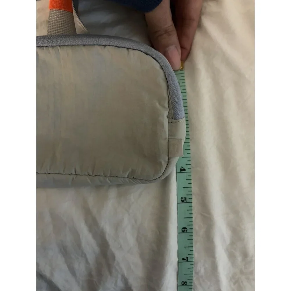 Lululemon Mini Belt Bag Waist Pack Gray Neon Orange Accents